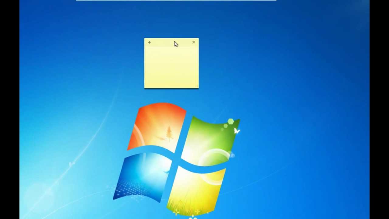 sticky note download windows 7